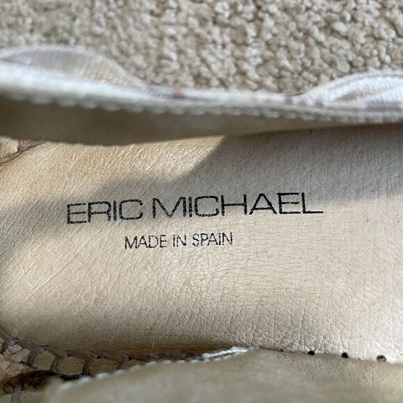 Eric Michael Silk Slingback Espadrilles Sz. 38/7.5 - Picture 4 of 6